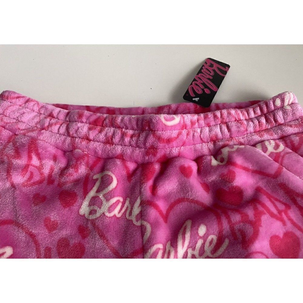 Barbie Apparel Women’s Sz L Hot Pink Logo Shorts Super Soft‎ With Pockets NEW - Picture 3 of 12
